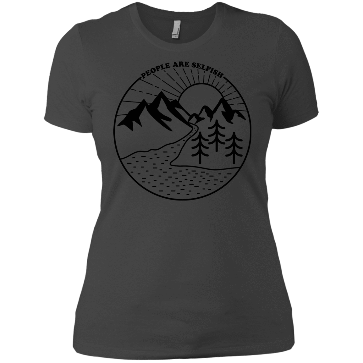 T-Shirts Heavy Metal / X-Small Nature vs. People Women's Premium T-Shirt