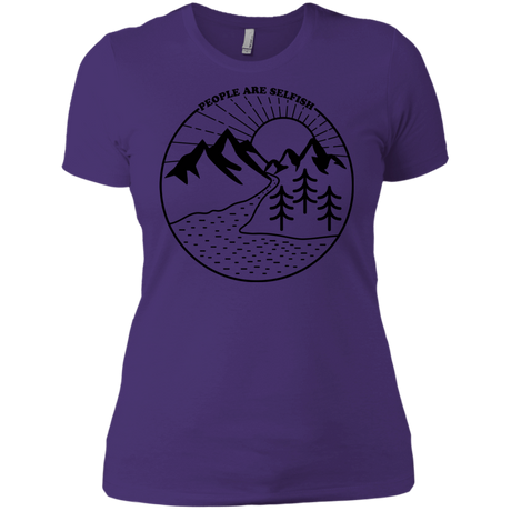 T-Shirts Purple Rush/ / X-Small Nature vs. People Women's Premium T-Shirt