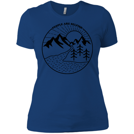 T-Shirts Royal / X-Small Nature vs. People Women's Premium T-Shirt
