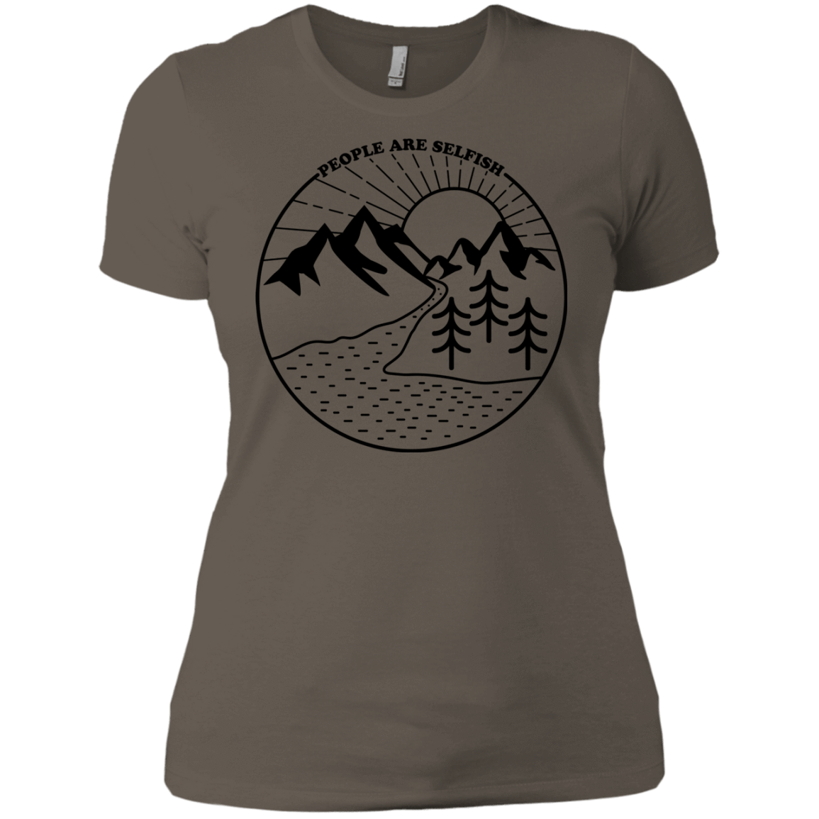 T-Shirts Warm Grey / X-Small Nature vs. People Women's Premium T-Shirt
