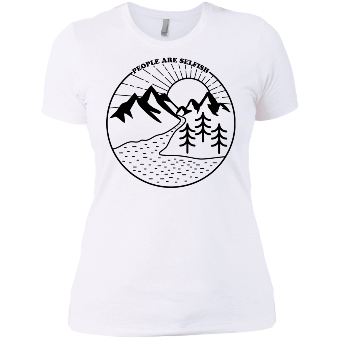 T-Shirts White / X-Small Nature vs. People Women's Premium T-Shirt