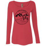 T-Shirts Vintage Red / S Nature vs. People Women's Triblend Long Sleeve Shirt