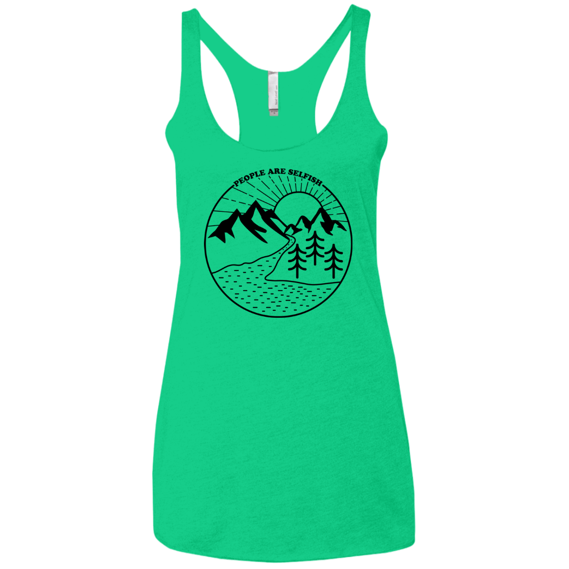 Nature vs. People Women's Triblend Racerback Tank
