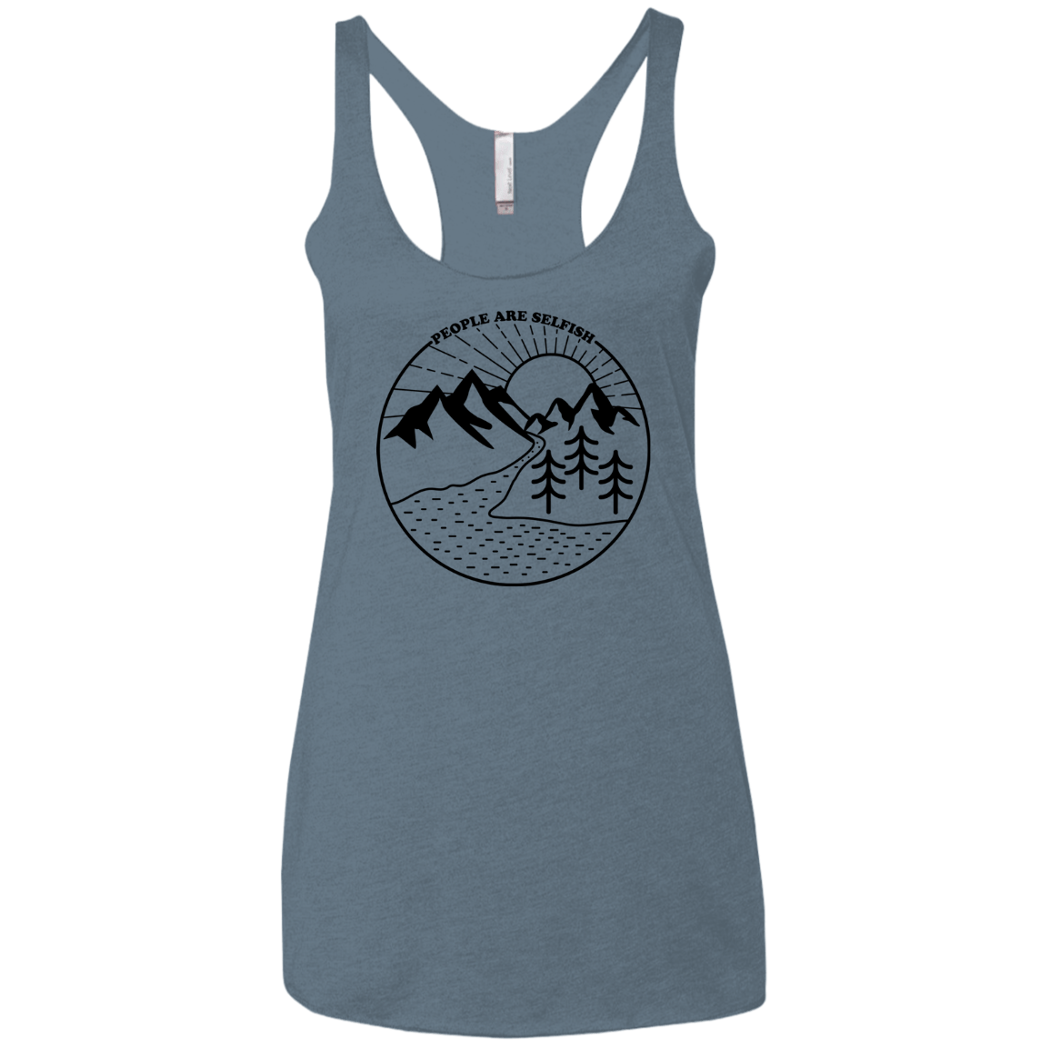 Nature vs. People Women's Triblend Racerback Tank