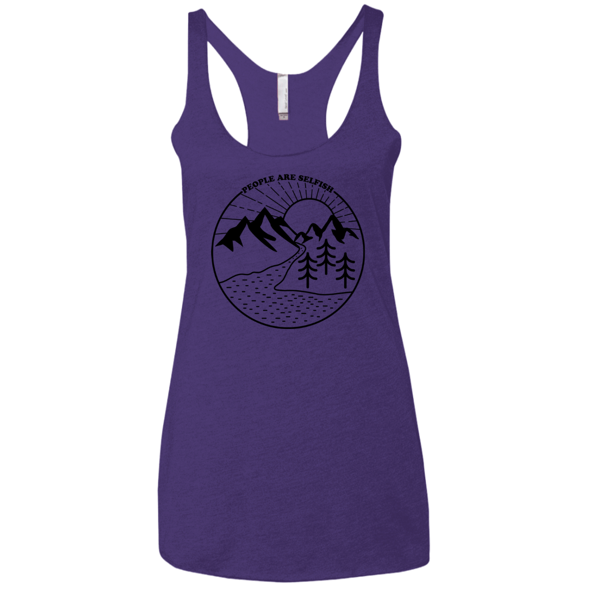 Nature vs. People Women's Triblend Racerback Tank