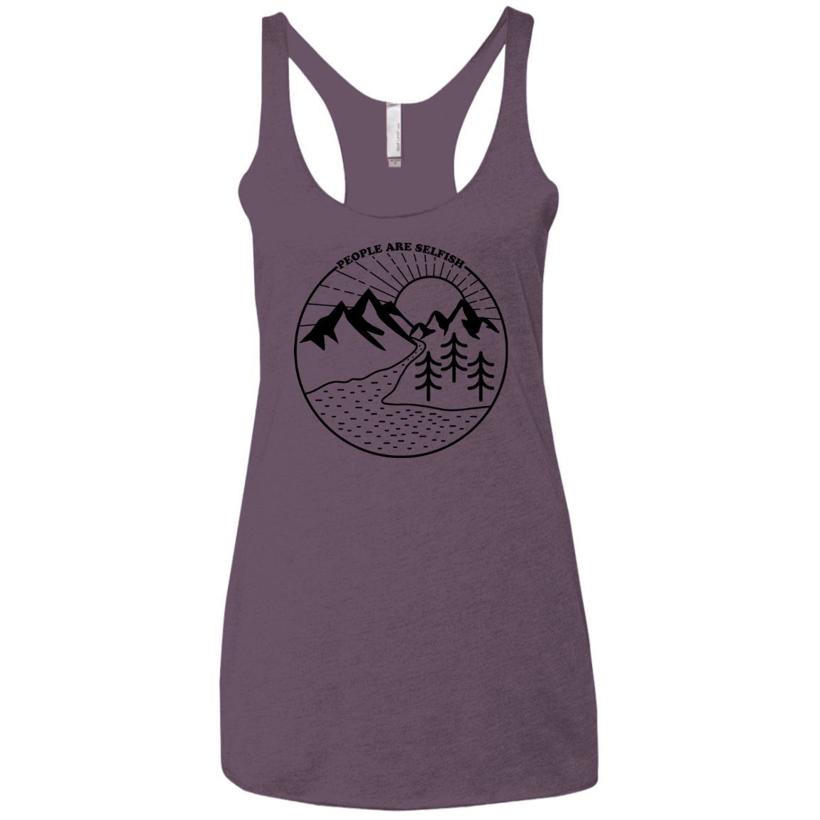 Nature vs. People Women's Triblend Racerback Tank