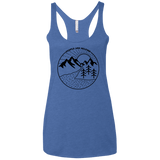 T-Shirts Vintage Royal / X-Small Nature vs. People Women's Triblend Racerback Tank