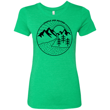 T-Shirts Envy / S Nature vs. People Women's Triblend T-Shirt