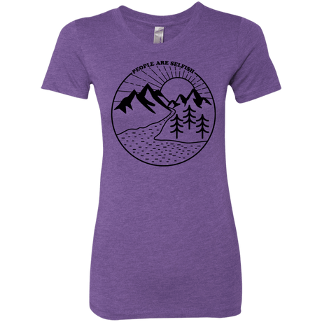 T-Shirts Purple Rush / S Nature vs. People Women's Triblend T-Shirt