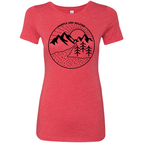 T-Shirts Vintage Red / S Nature vs. People Women's Triblend T-Shirt