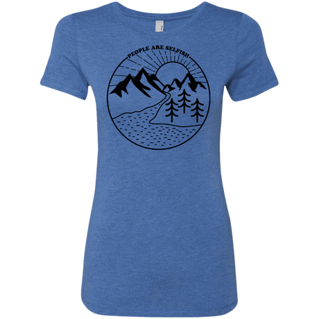 T-Shirts Vintage Royal / S Nature vs. People Women's Triblend T-Shirt