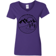 T-Shirts Purple / S Nature vs. People Women's V-Neck T-Shirt