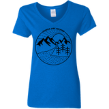 T-Shirts Royal / S Nature vs. People Women's V-Neck T-Shirt