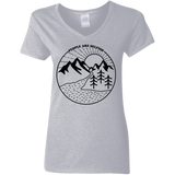 T-Shirts Sport Grey / S Nature vs. People Women's V-Neck T-Shirt