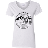 T-Shirts White / S Nature vs. People Women's V-Neck T-Shirt