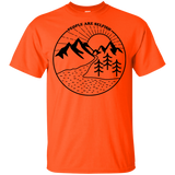 T-Shirts Orange / YXS Nature vs. People Youth T-Shirt