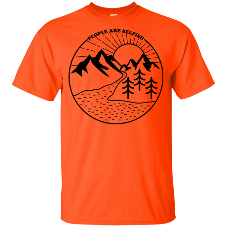 T-Shirts Orange / YXS Nature vs. People Youth T-Shirt