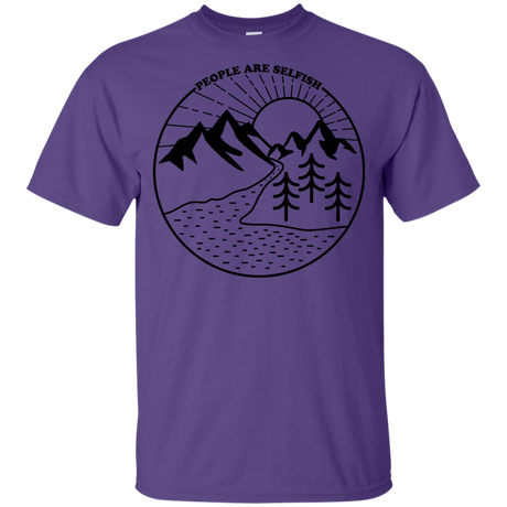 T-Shirts Purple / YXS Nature vs. People Youth T-Shirt