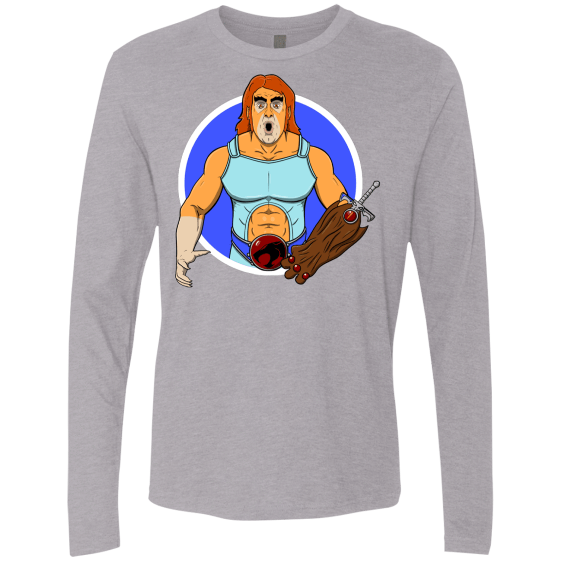 T-Shirts Heather Grey / S Natureboy Woooo Men's Premium Long Sleeve