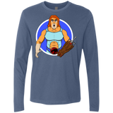 T-Shirts Indigo / S Natureboy Woooo Men's Premium Long Sleeve
