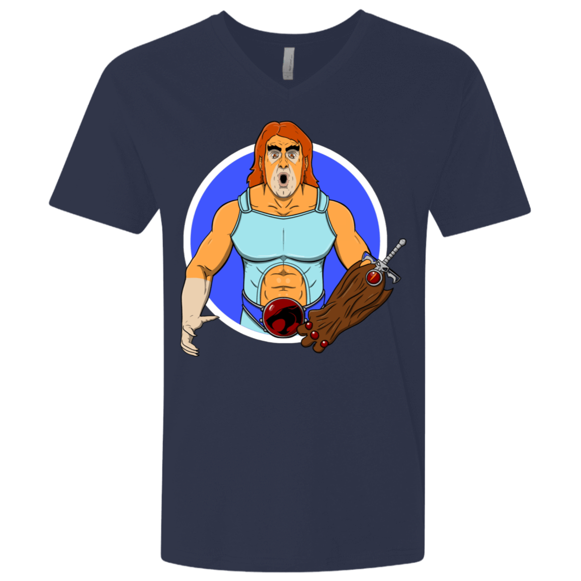 T-Shirts Midnight Navy / X-Small Natureboy Woooo Men's Premium V-Neck