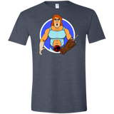 T-Shirts Heather Navy / S Natureboy Woooo Men's Semi-Fitted Softstyle