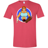 T-Shirts Heather Red / S Natureboy Woooo Men's Semi-Fitted Softstyle