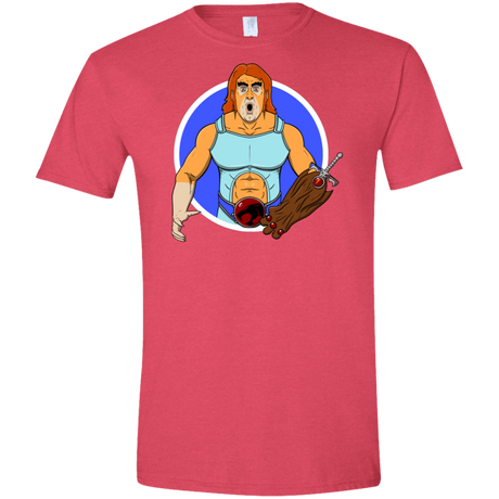 T-Shirts Heather Red / S Natureboy Woooo Men's Semi-Fitted Softstyle