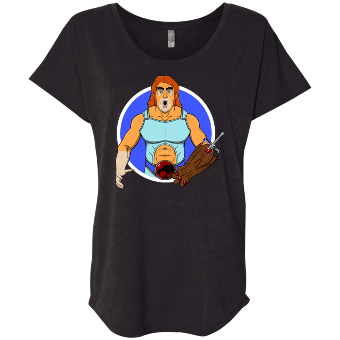 T-Shirts Vintage Black / X-Small Natureboy Woooo Triblend Dolman Sleeve