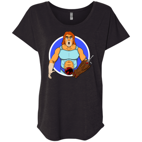 T-Shirts Vintage Black / X-Small Natureboy Woooo Triblend Dolman Sleeve