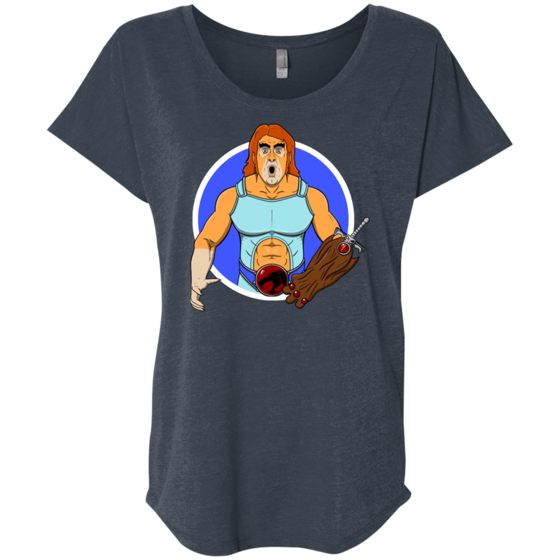 T-Shirts Vintage Navy / X-Small Natureboy Woooo Triblend Dolman Sleeve