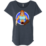 T-Shirts Vintage Navy / X-Small Natureboy Woooo Triblend Dolman Sleeve