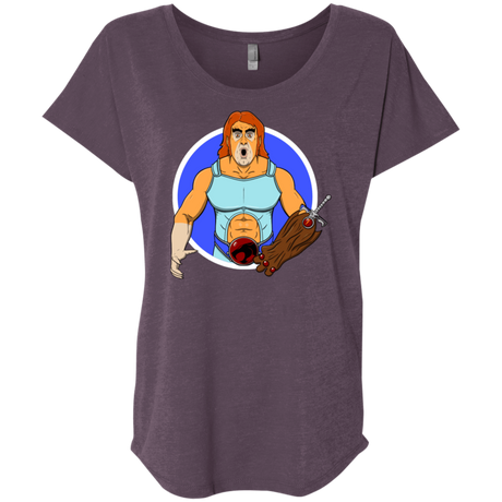 T-Shirts Vintage Purple / X-Small Natureboy Woooo Triblend Dolman Sleeve