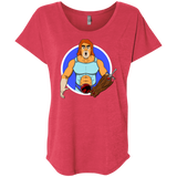 T-Shirts Vintage Red / X-Small Natureboy Woooo Triblend Dolman Sleeve