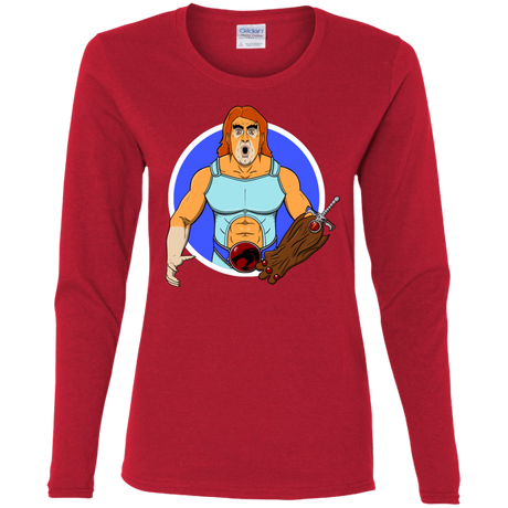 T-Shirts Red / S Natureboy Woooo Women's Long Sleeve T-Shirt