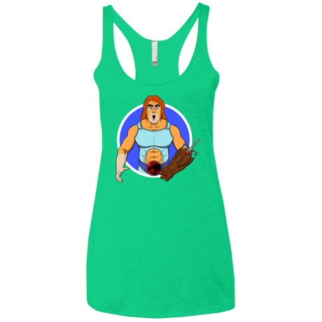 T-Shirts Envy / X-Small Natureboy Woooo Women's Triblend Racerback Tank