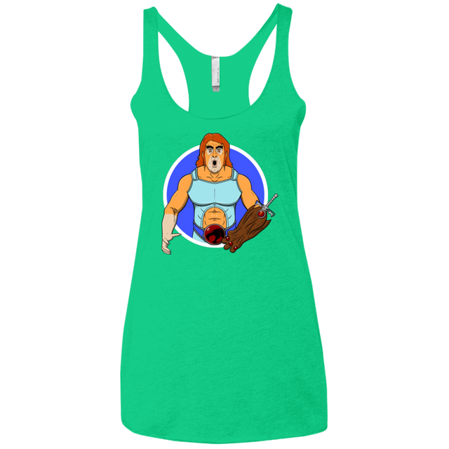 T-Shirts Envy / X-Small Natureboy Woooo Women's Triblend Racerback Tank