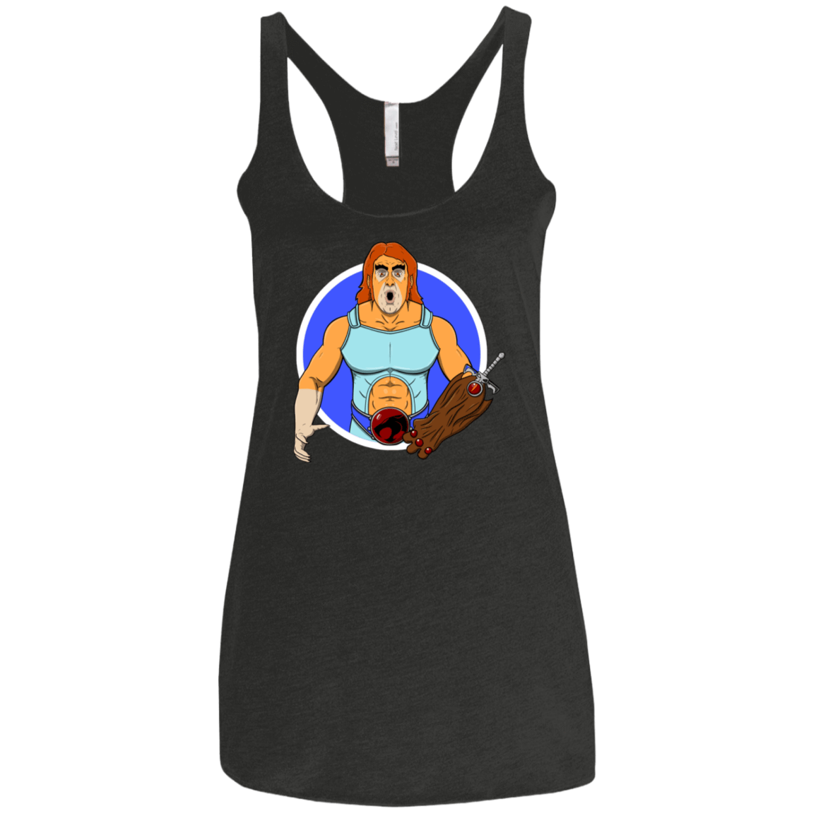 T-Shirts Vintage Black / X-Small Natureboy Woooo Women's Triblend Racerback Tank