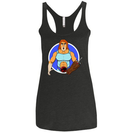 T-Shirts Vintage Black / X-Small Natureboy Woooo Women's Triblend Racerback Tank