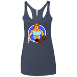 T-Shirts Vintage Navy / X-Small Natureboy Woooo Women's Triblend Racerback Tank