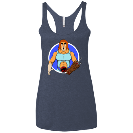 T-Shirts Vintage Navy / X-Small Natureboy Woooo Women's Triblend Racerback Tank