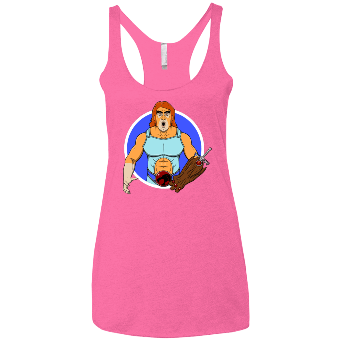 T-Shirts Vintage Pink / X-Small Natureboy Woooo Women's Triblend Racerback Tank