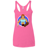 T-Shirts Vintage Pink / X-Small Natureboy Woooo Women's Triblend Racerback Tank