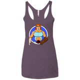 T-Shirts Vintage Purple / X-Small Natureboy Woooo Women's Triblend Racerback Tank