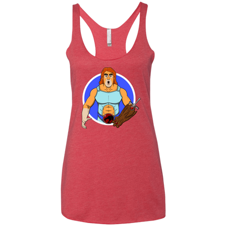 T-Shirts Vintage Red / X-Small Natureboy Woooo Women's Triblend Racerback Tank