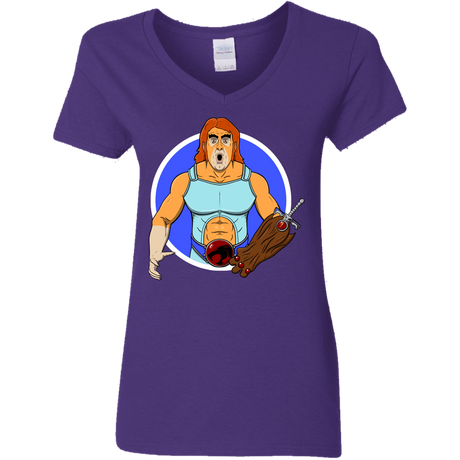 T-Shirts Purple / S Natureboy Woooo Women's V-Neck T-Shirt