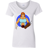 T-Shirts White / S Natureboy Woooo Women's V-Neck T-Shirt