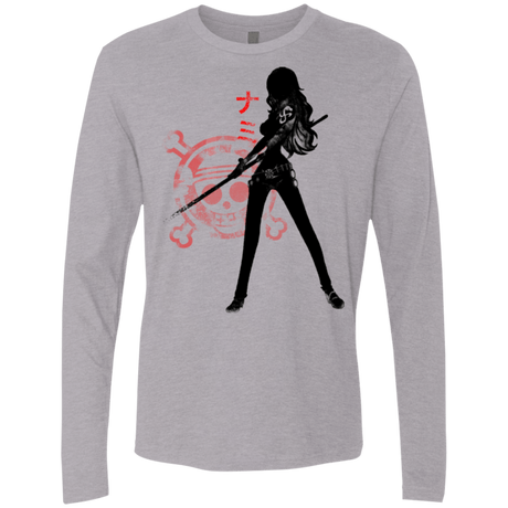 T-Shirts Heather Grey / Small Navigator Men's Premium Long Sleeve