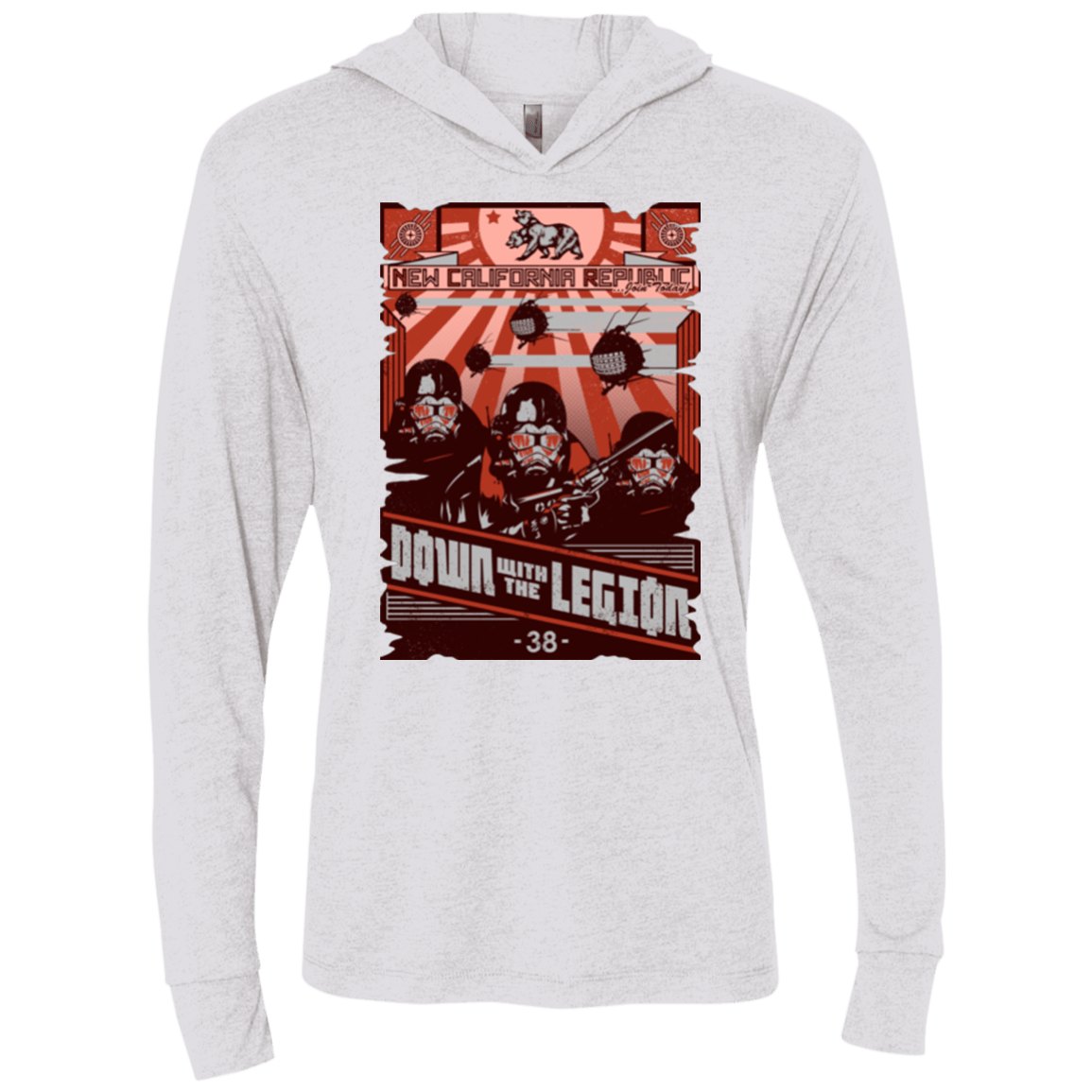 T-Shirts Heather White / X-Small NCR Needs You Triblend Long Sleeve Hoodie Tee