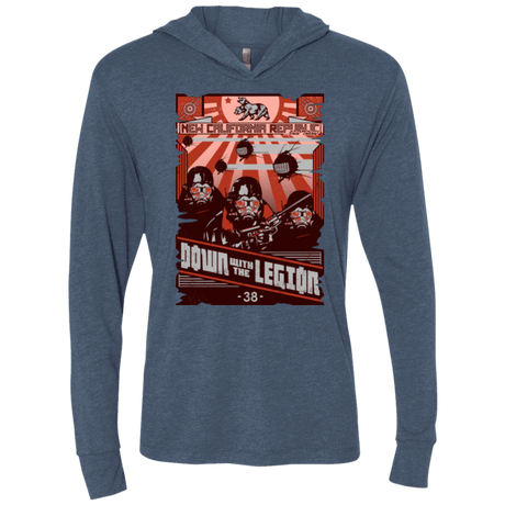 T-Shirts Indigo / X-Small NCR Needs You Triblend Long Sleeve Hoodie Tee